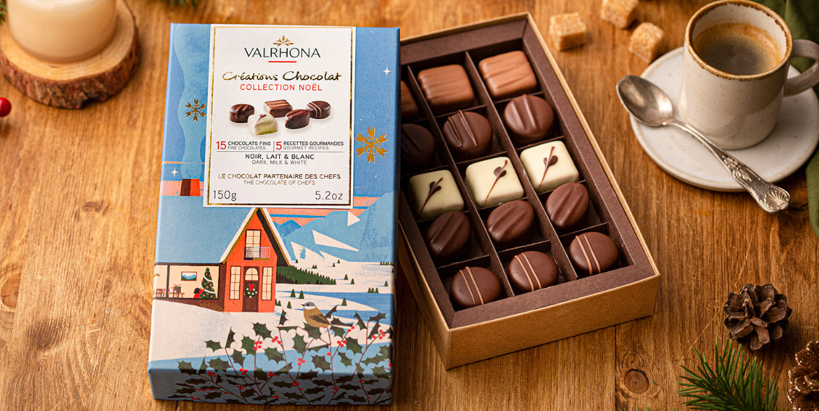 Valrhona Créations Chocolat Collection Noel 15-piece Box Set
