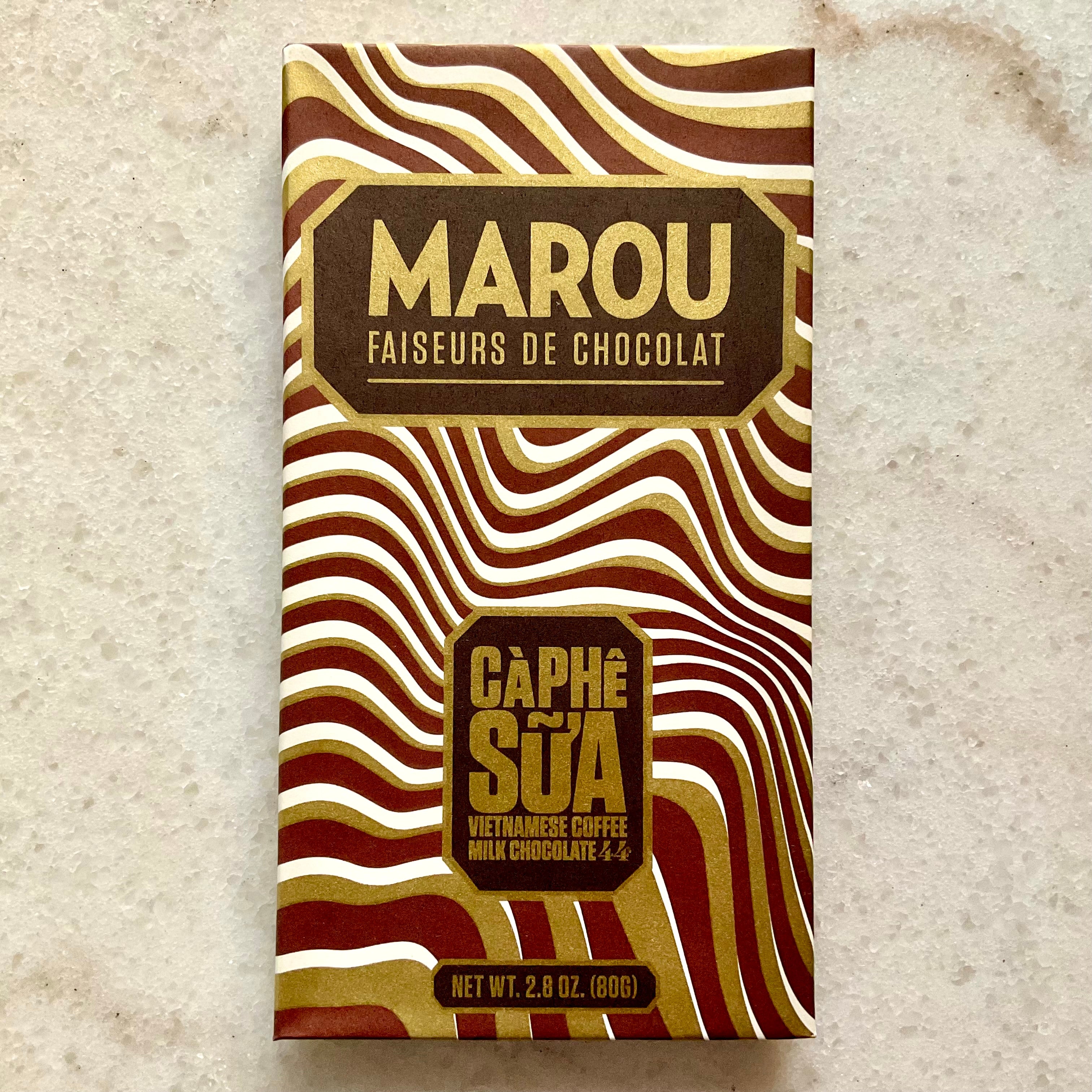 Marou Ca Phe Sua Vietnamese Coffee Milk Chocolate Full Size Bar