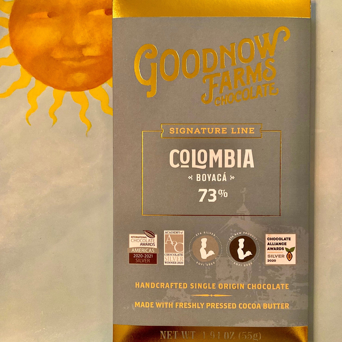 Goodnow Farms Colombia Boyaca Dark Chocolate Bar Barometer Chocolate