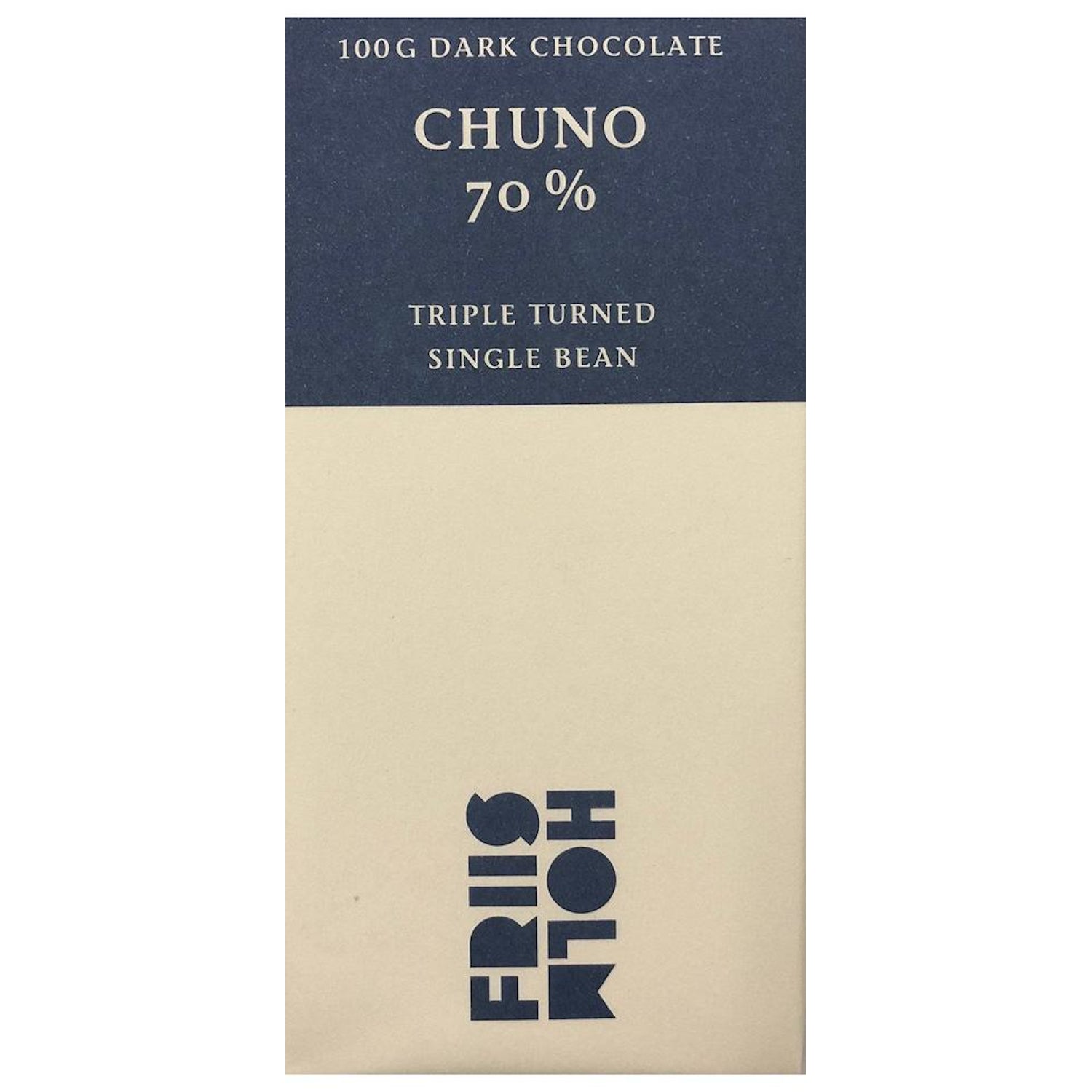 Friis Holm Chuno Triple Turned Dark Chocolate Bar - Barometer Chocolate