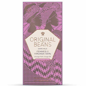 Original Beans Femmes De Virunga 55% Dark Milk Chocolate Bar