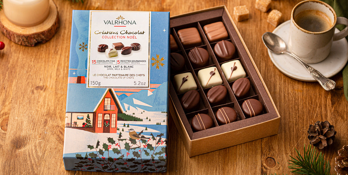 Valrhona Créations Chocolat Collection Noel 15-piece Box Set 