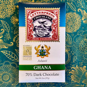 Letterpress Chocolate Ashanti Ghana 70% Dark Chocolate Bar