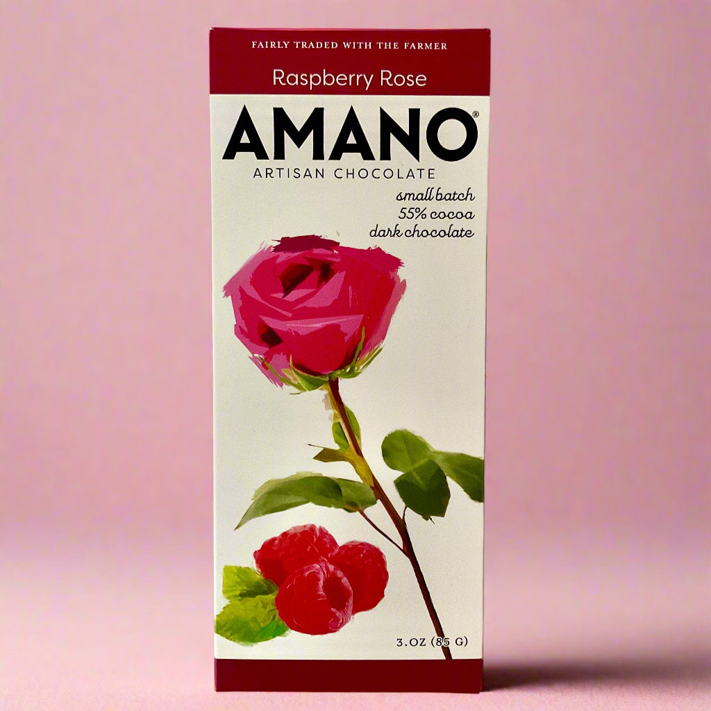 Amano Raspberry Rose 55% Dark Chocolate Bar