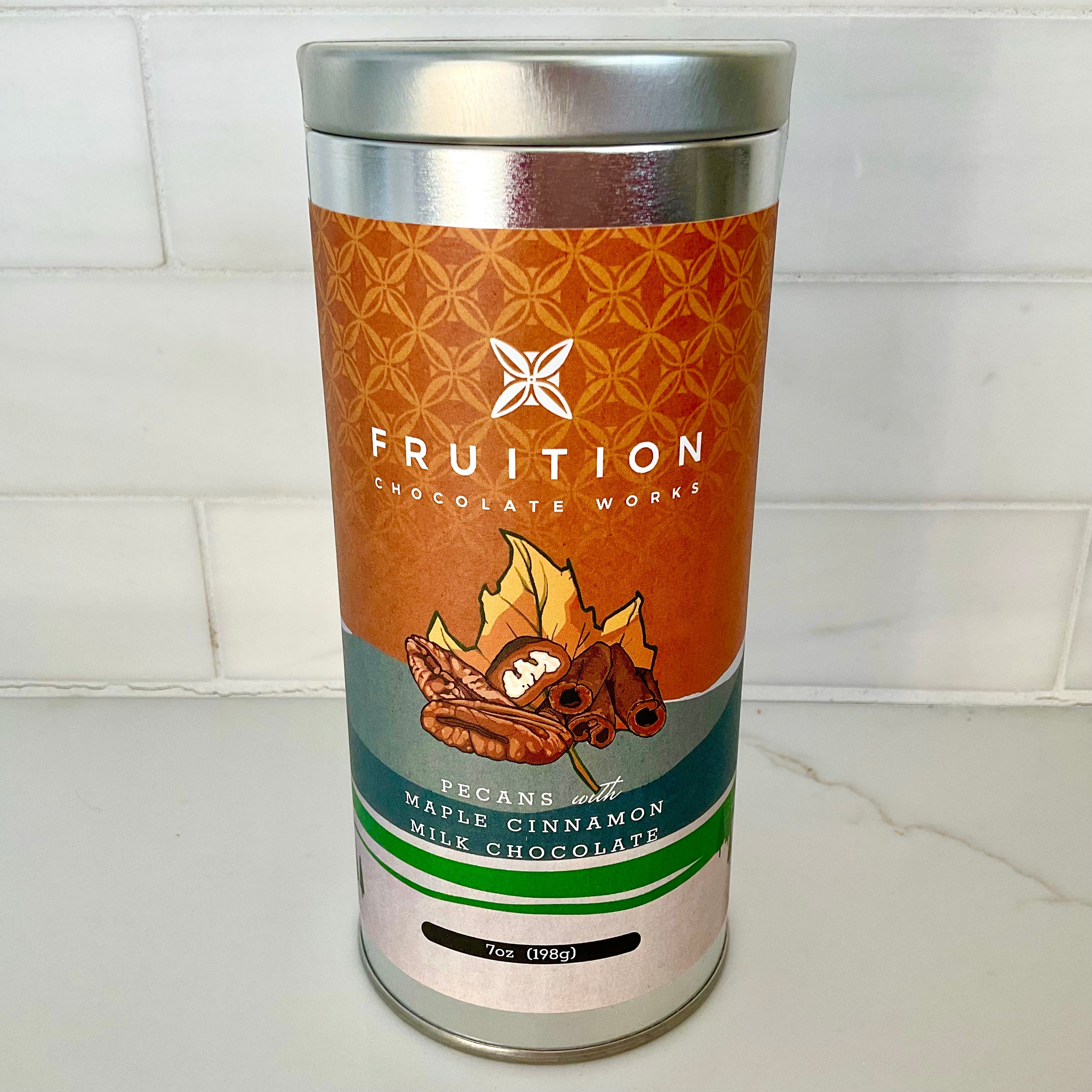 Fruition Pecans with Maple Cinnamon ilk Chocolate