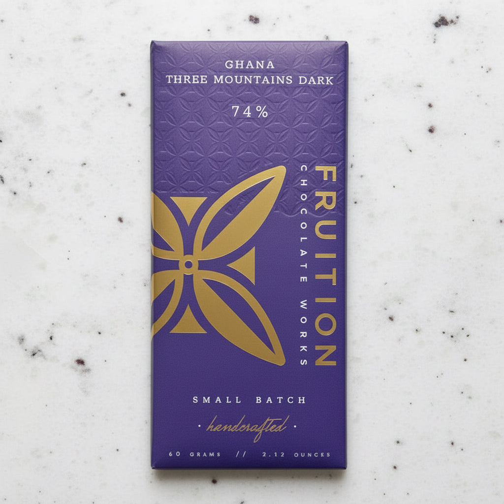 Fruition Ghana Three Mountains 74% Dark Chocolate Bar