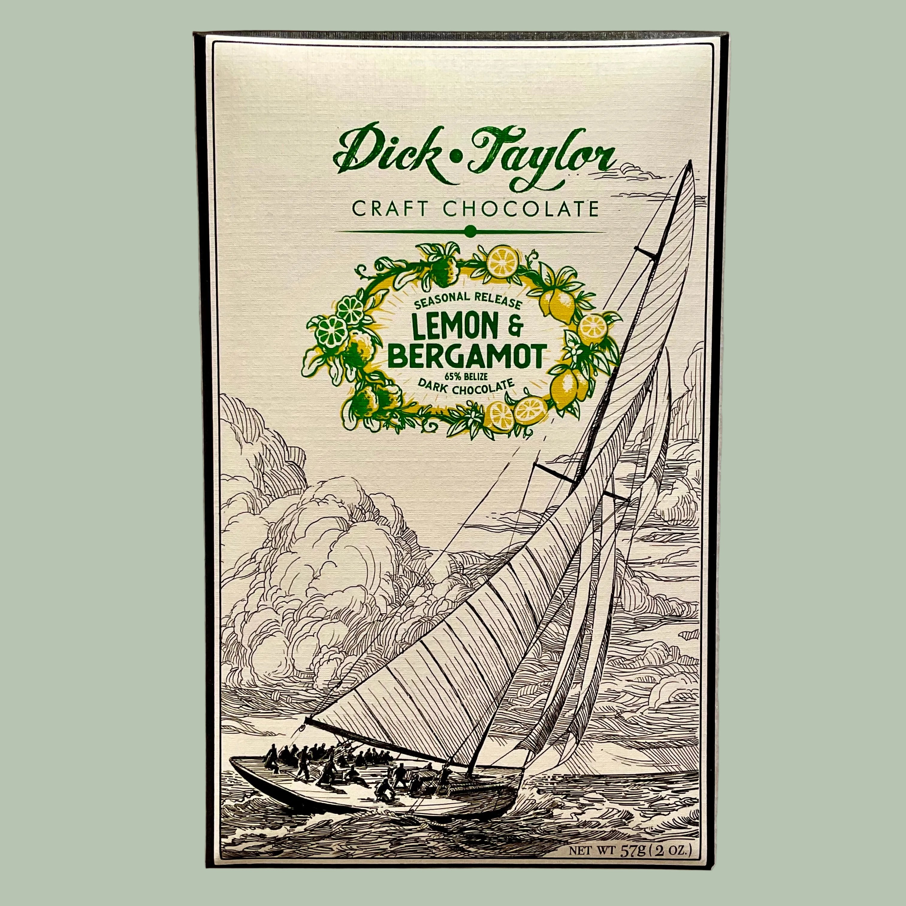 Dick Taylor Lemon & Bergamot 65% Dark Chocolate Bar
