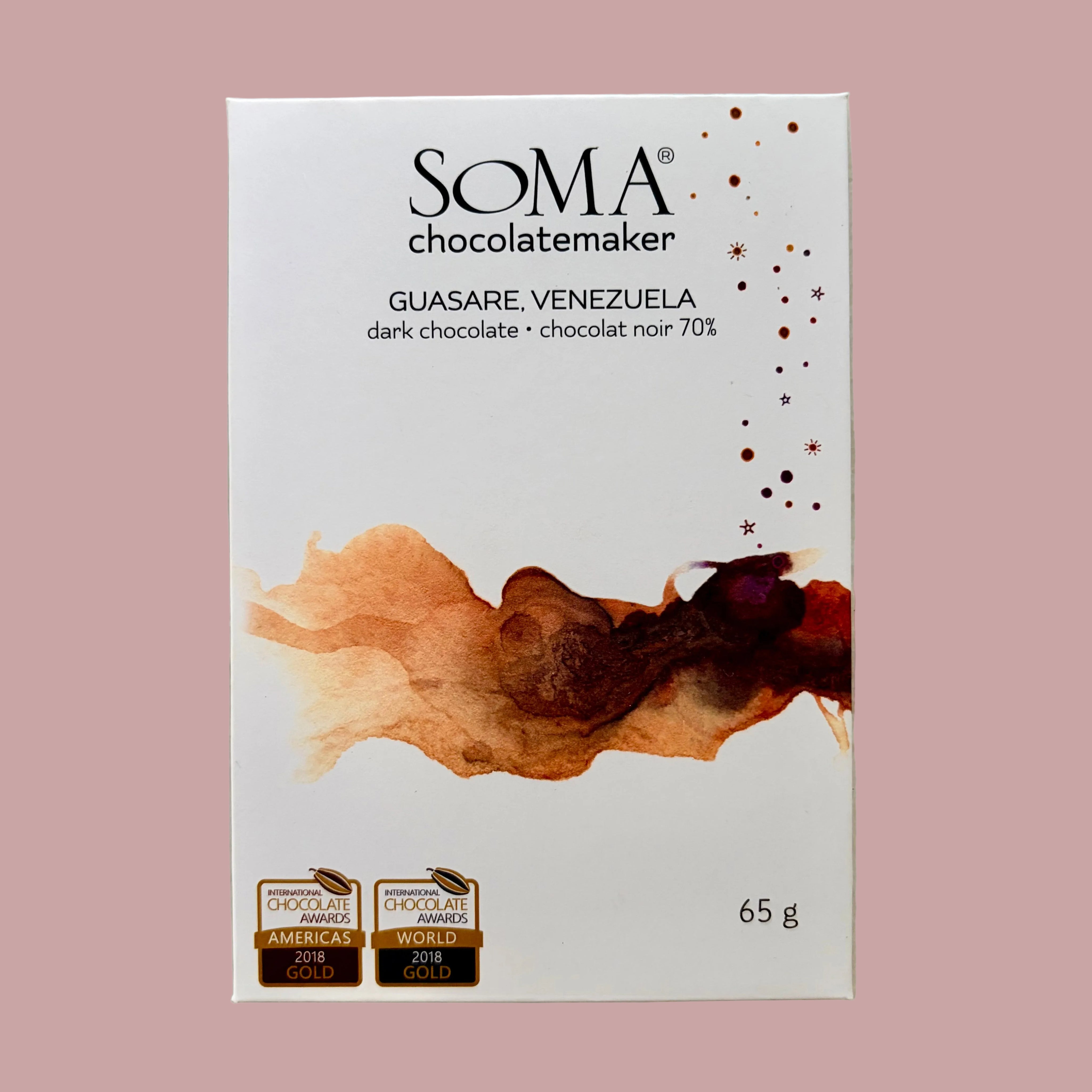 Soma Chocolatemaker Guasare, Venezuela 70% Dark Chocolate Bar