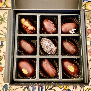 Mizram Dark Chocolate Dates 9-Piece Boxed Set