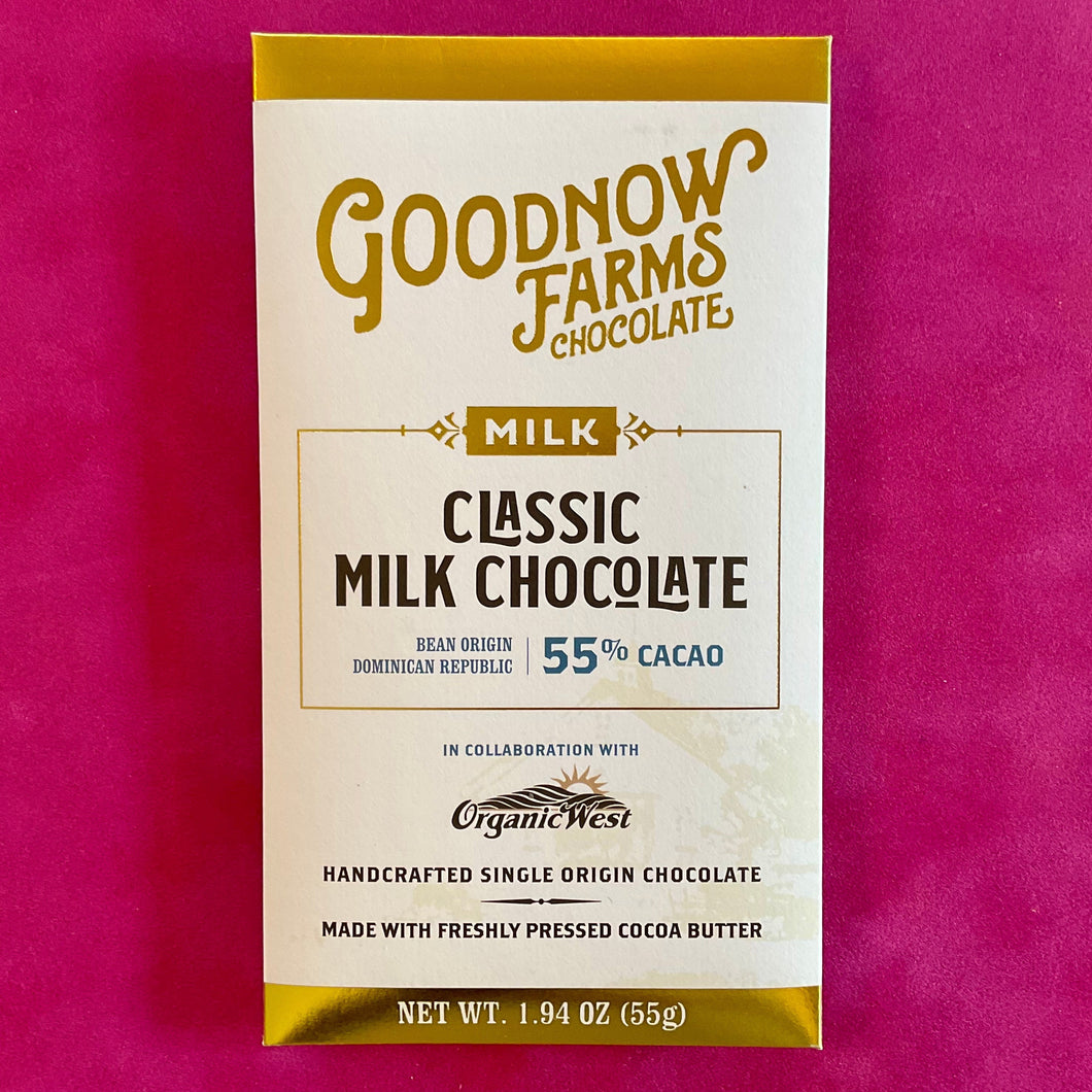 Goodnow Farms Classic Milk Chocolate Bar 