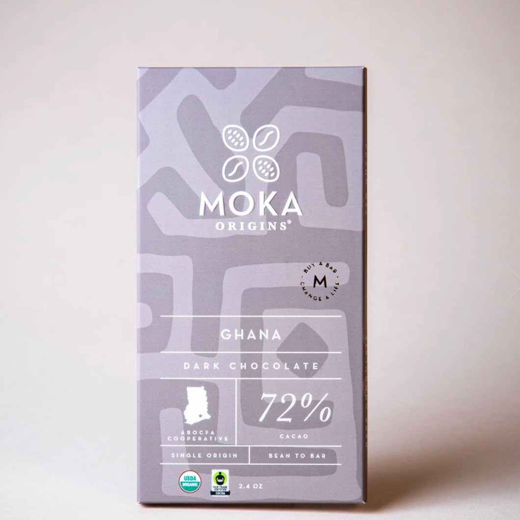 Moka Origins Ghana Dark Chocolate Bar - Barometer Chocolate