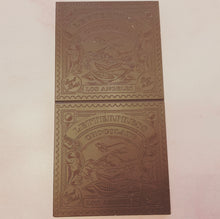 Load image into Gallery viewer, Letterpress Ashanti Sea Salt, Ghana Dark Chocolate Bar - Barometer Chocolate