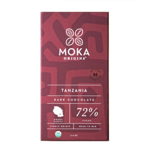 Moka Origins Kokoa Kamili Tanzania Dark Chocolate Bar 72%