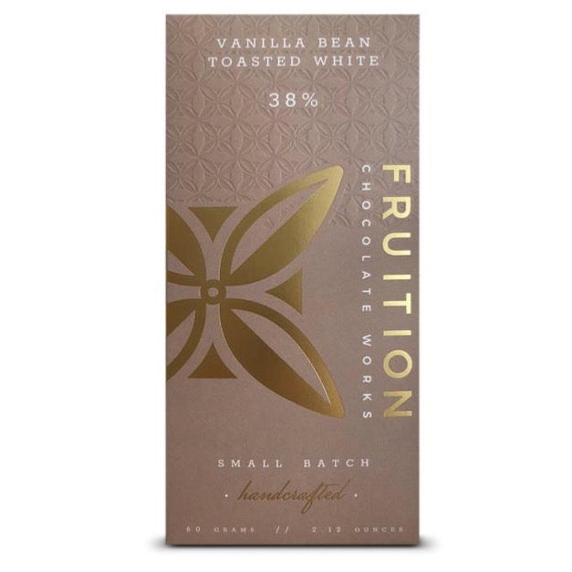 Fruition Vanilla Bean Toasted White Chocolate Bar Barometer Chocolate
