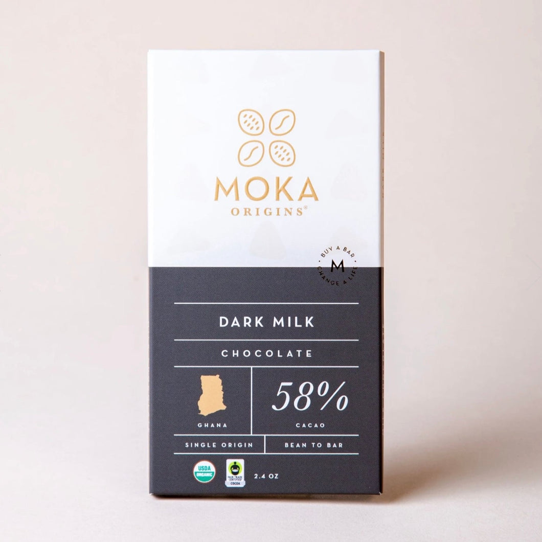 Moka Origins Dark Milk Chocolate 58%