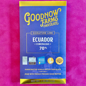 Goodnow Farms Ecuador Esmeraldas Dark Chocolate Bar - Barometer Chocolate