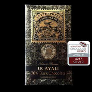 Letterpress Ucayali Private Reserve Dark Chocolate Bar - Barometer Chocolate